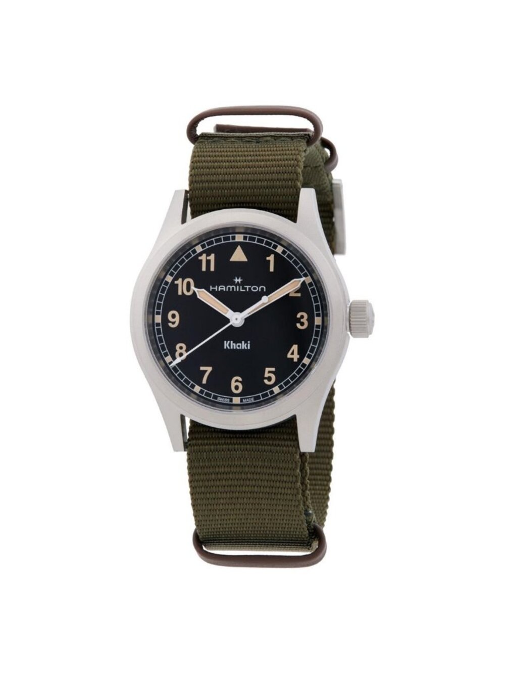 NWT Hamilton Khaki Field Quartz Black Dial Watch